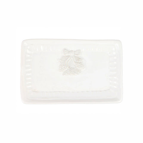 Pietra Natale Wreath Rectangular Tray