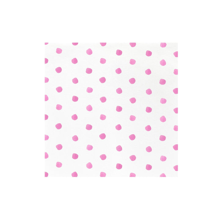 Papersoft Napkins Dot Pink Dinner Napkins (Pack of 20)