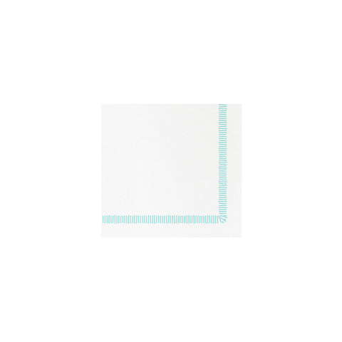 Papersoft Napkins Fringe Aqua Cocktail Napkins (Pack of 20)