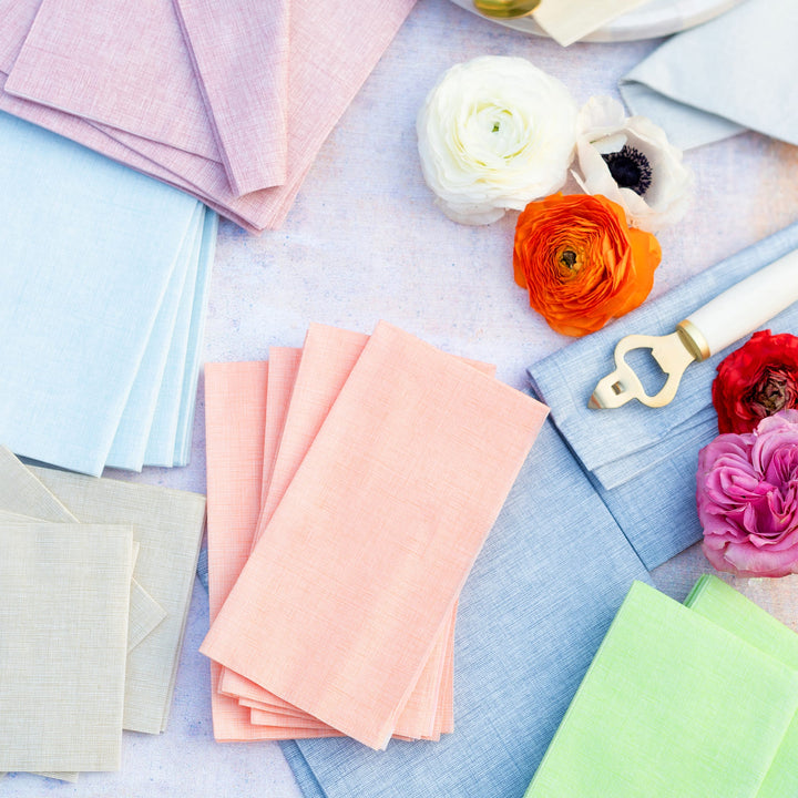 Papersoft Napkins Easy Light Blue Cocktail Napkins (Pack of 20)