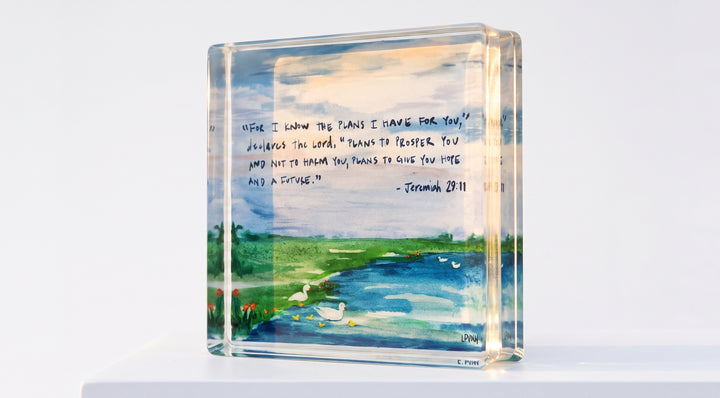 Jeremiah 29:11 Acrylic Scripture Block