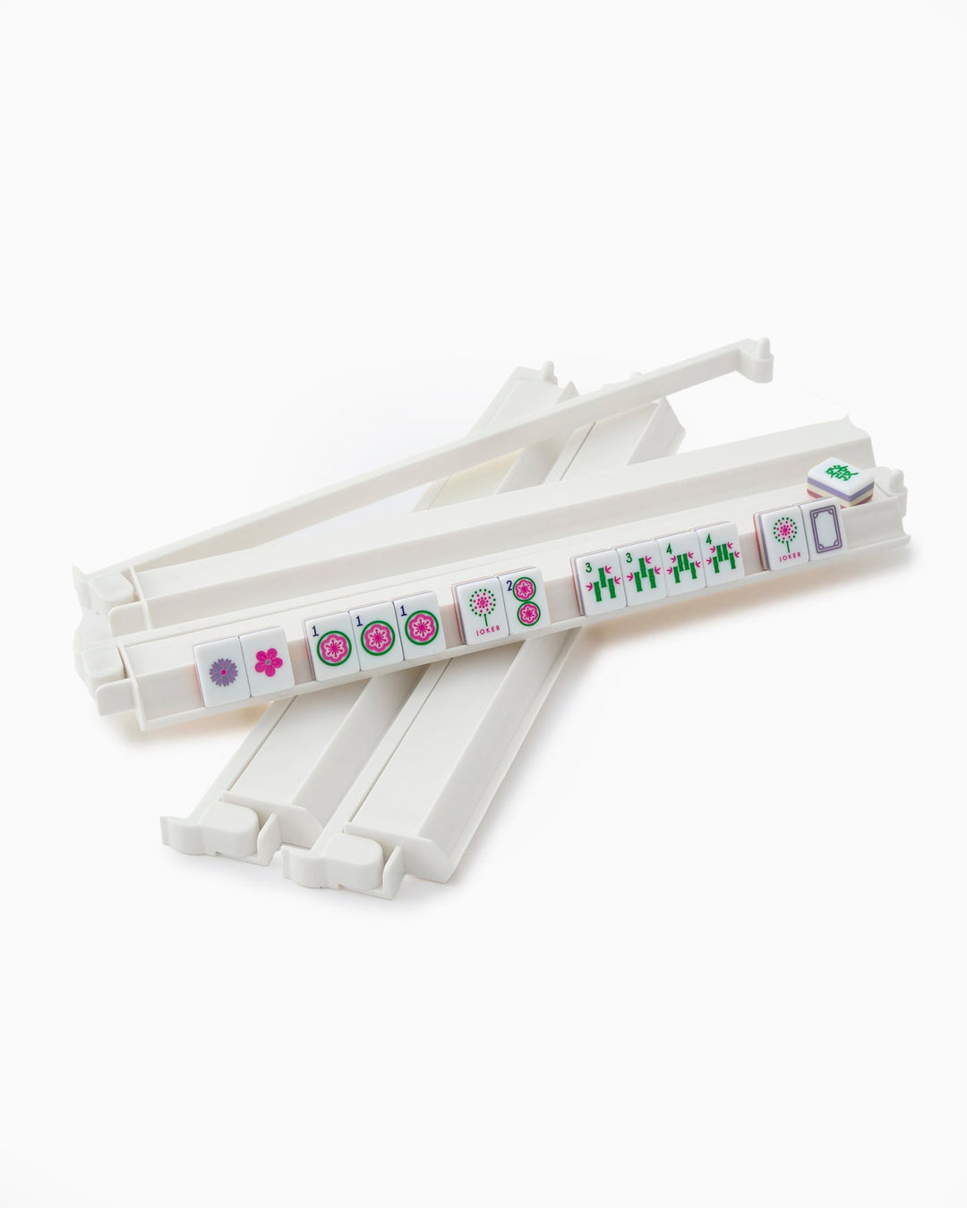 White Acrylic Rack and Pusher Set