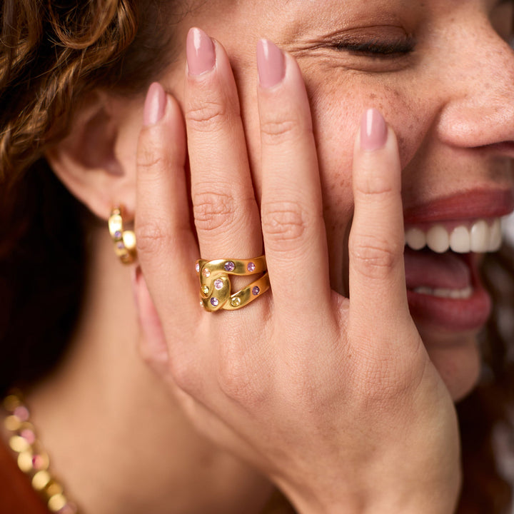 Rainbow Infinity Ring
