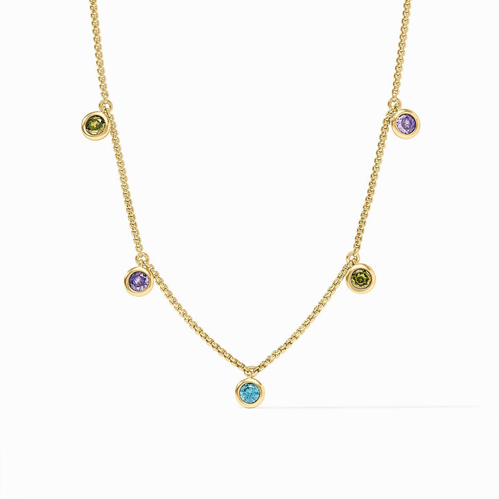 Rainbow Delicate Charm Necklace