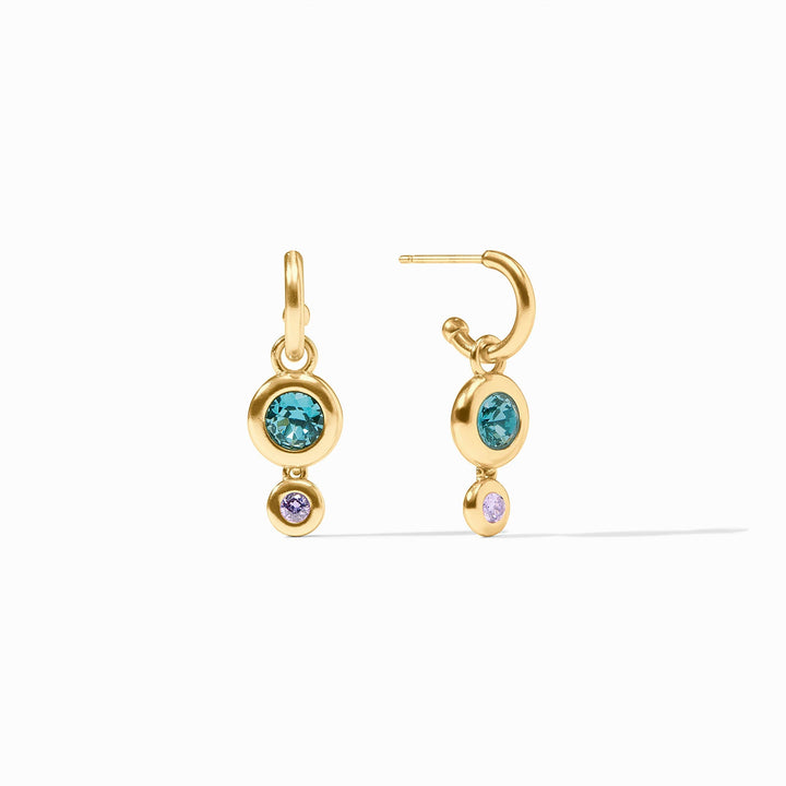 Rainbow Duo Hoop & Charm Earring