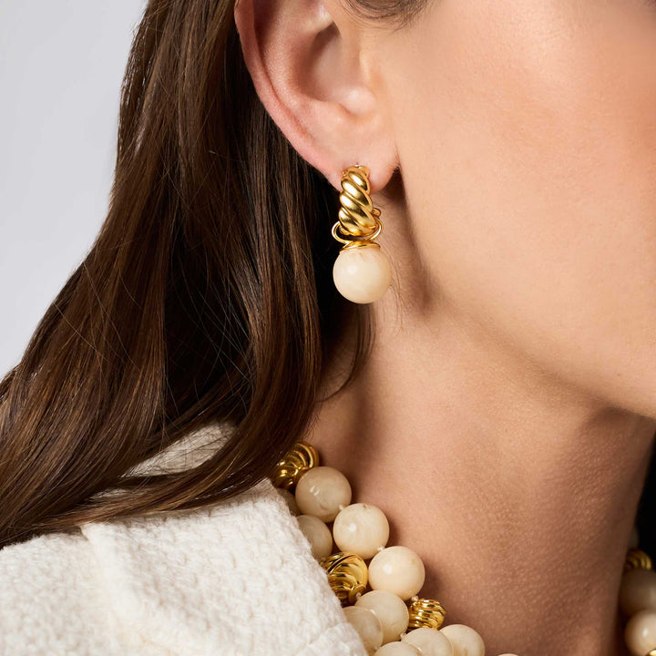 Ravello Hoop &amp; Charm Earring