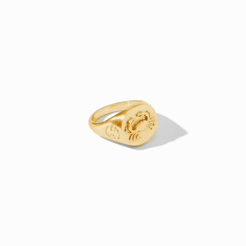 Zodiac Signet Ring - Cancer