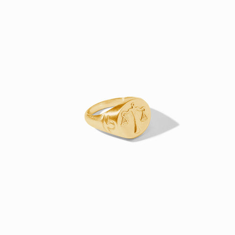 Zodiac Signet Ring - Libra