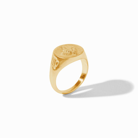 Zodiac Signet Ring - Leo