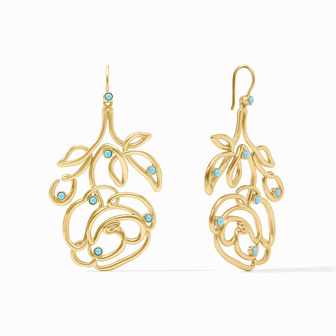 Rose Calligraphy Earring