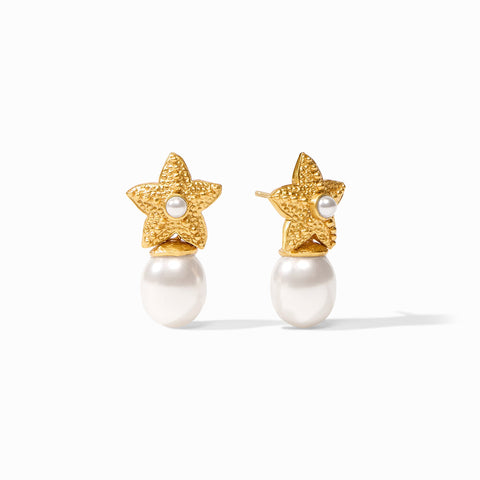 Sanibel Starfish Pearl Drop Earring