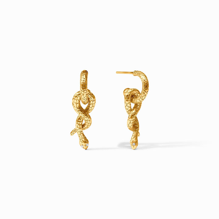Snake Hoop &amp; Charm Earring