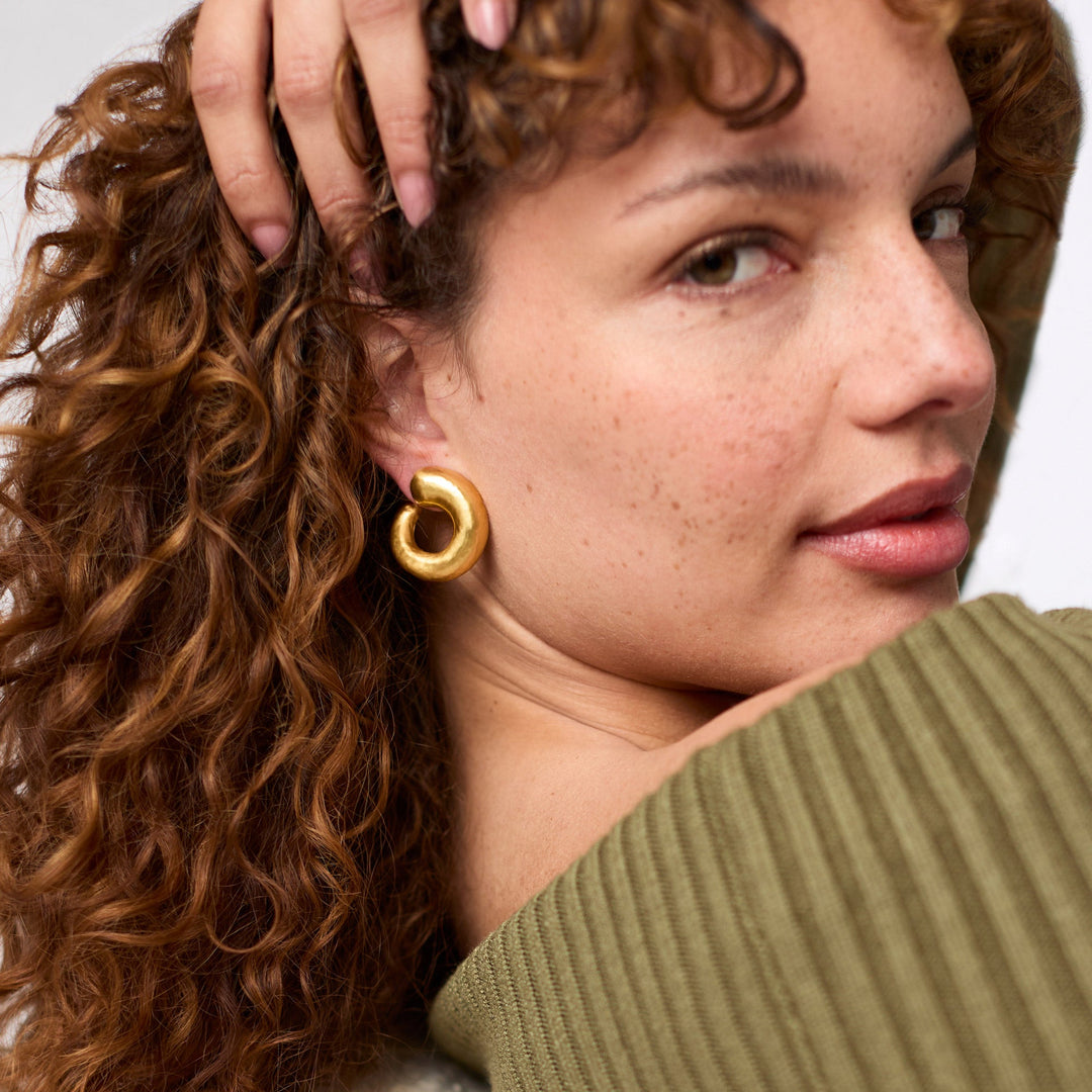 Solara Spiral Earring