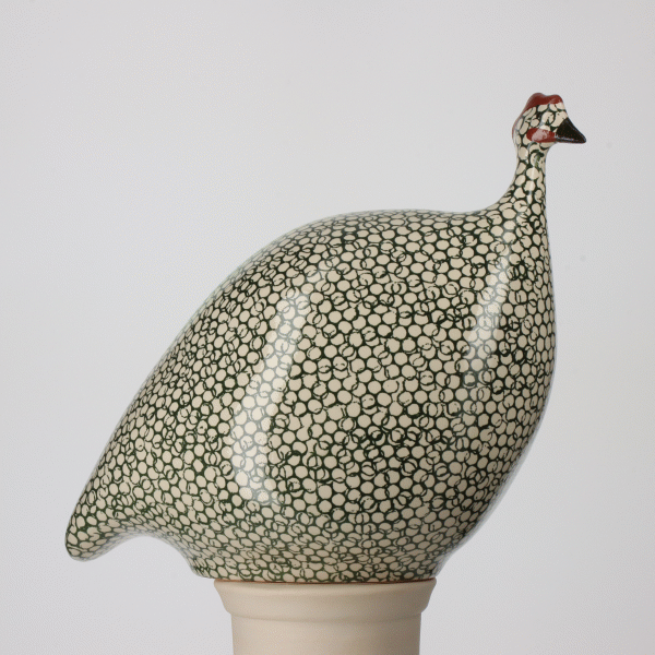 Guinea Fowl, White Spotted Duck Green / Medium