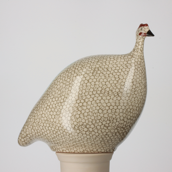 Guinea Fowl, White Spotted Grey / Small