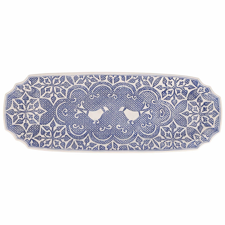 Uccello Blu Long Oval Platter
