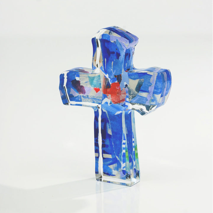 PERIWINKLE ACRYLIC CROSS