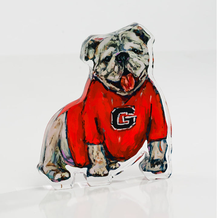 GEORGIA  "G" ACRYLIC GAMEDAY BULLDOG