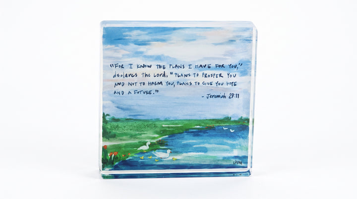 Jeremiah 29:11 Acrylic Scripture Block