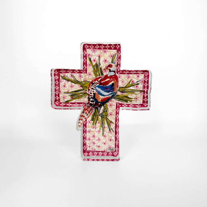 Sanctuary in the Meadow Acrylic Cross