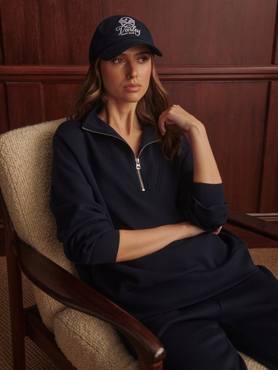 Hawley Half Zip Sweat (Navy)