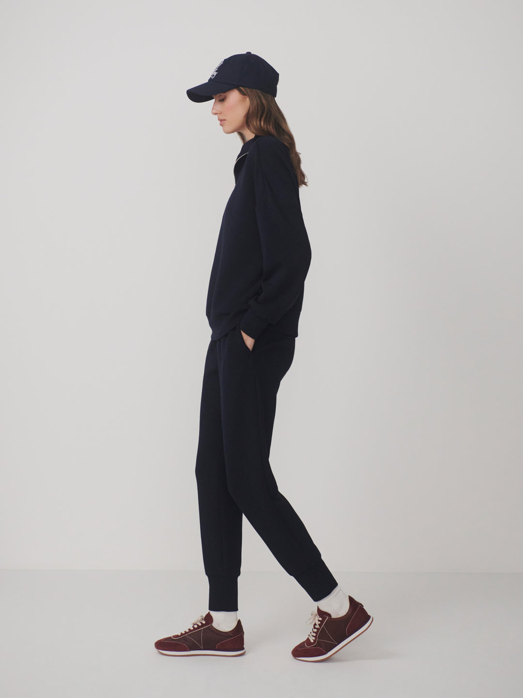 Hawley Half Zip Sweat (Navy)