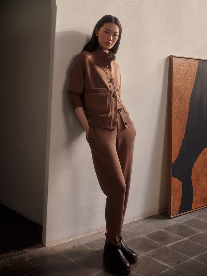 The Slim Zip Hem Pant 26 (Golden Bronze Marl)