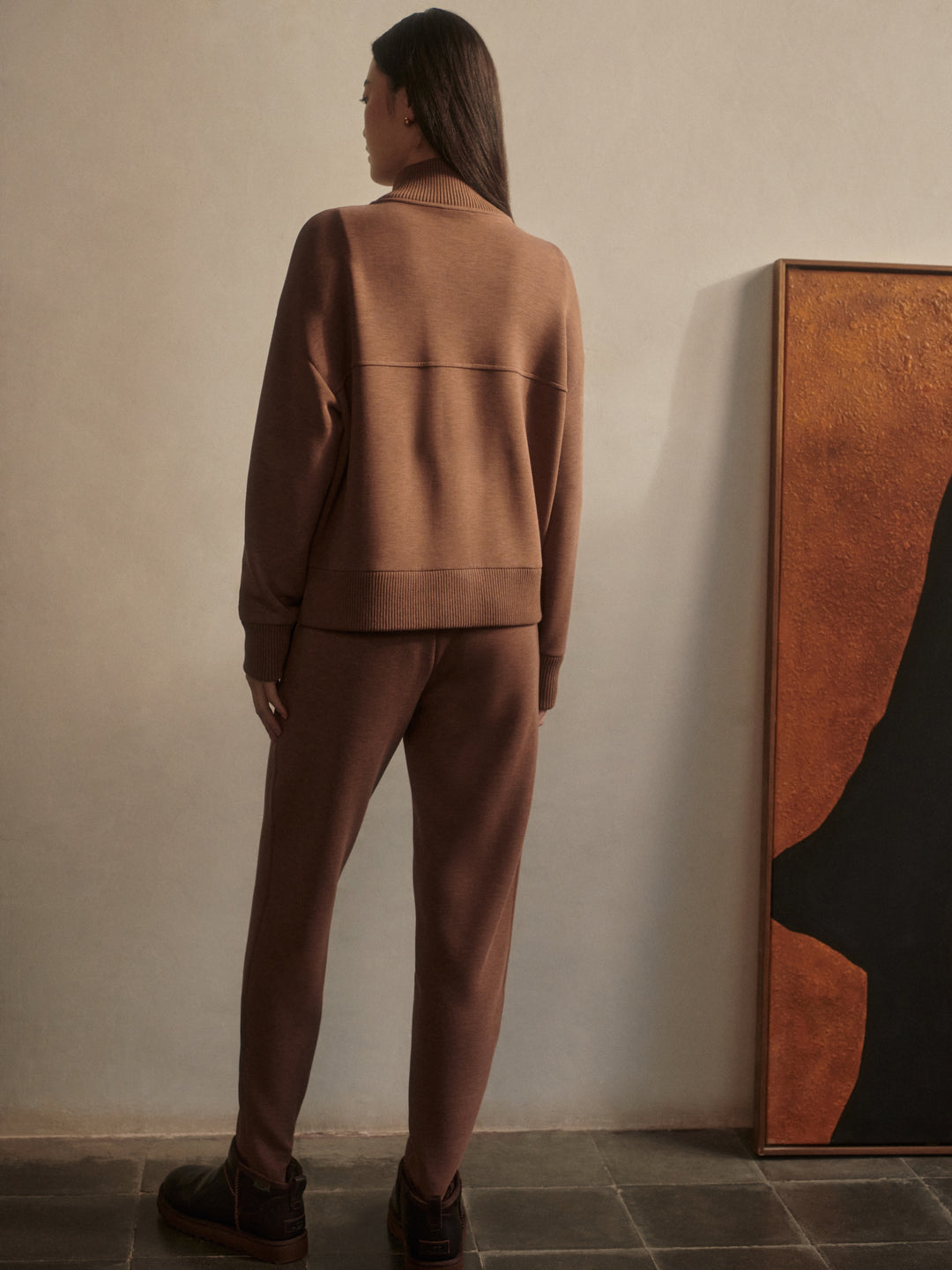 The Slim Zip Hem Pant 26 (Golden Bronze Marl)