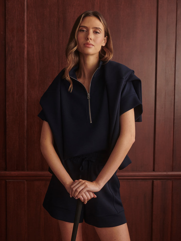 Ritchie Short Sleeve Sweat (Navy)