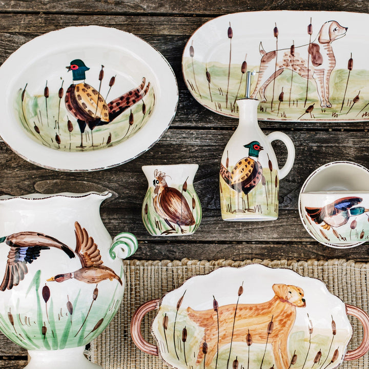 Wildlife Quail Bud Vase