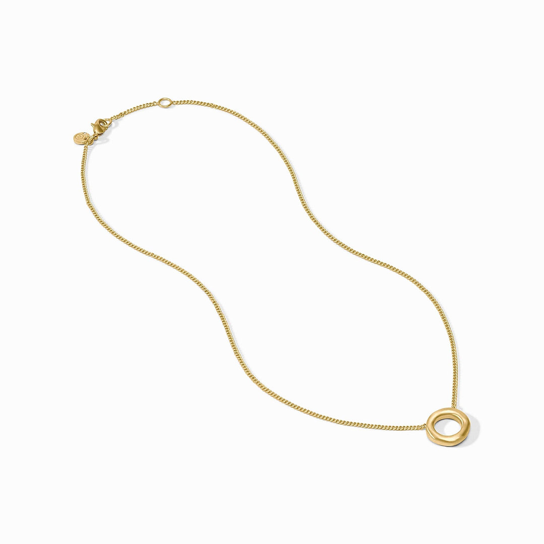 Wave Circle Delicate Necklace