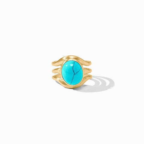 Wave Stone Ring