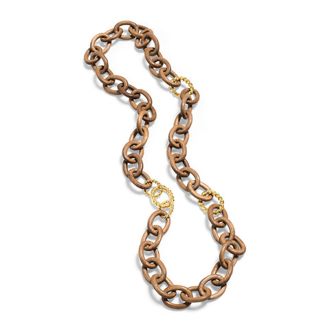 Earth Goddess Chain Necklace - Teak