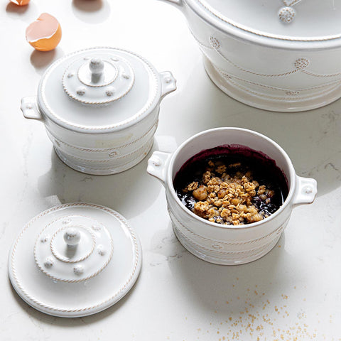 Berry & Thread Mini Cocotte - Whitewash