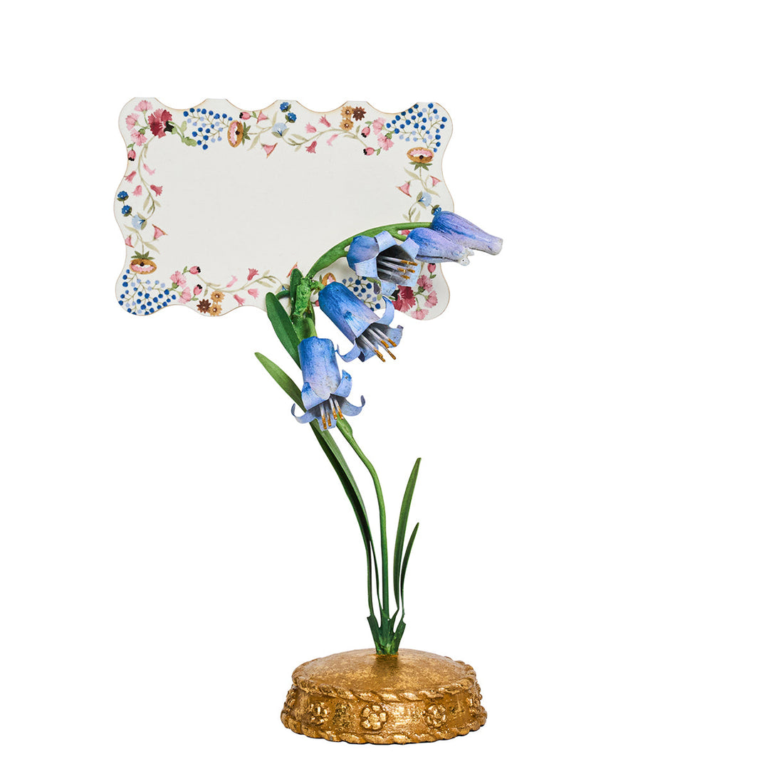 Meadow Walk Bluebell Place Card Holder - Chambray
