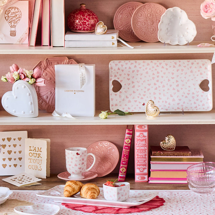 Love You More 16" Hostess Tray - Pink