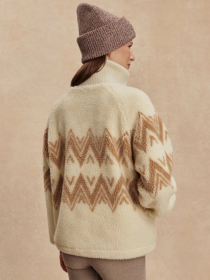 Hendrik Half Zip Sherpa (Egret)