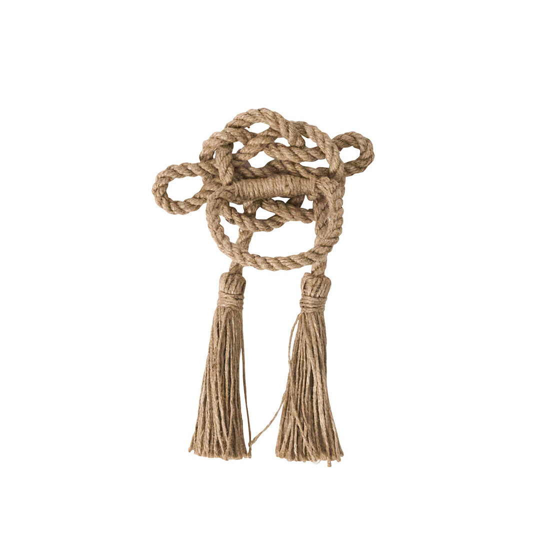 Mystic Knot Napkin Ring Set/4 - Taupe