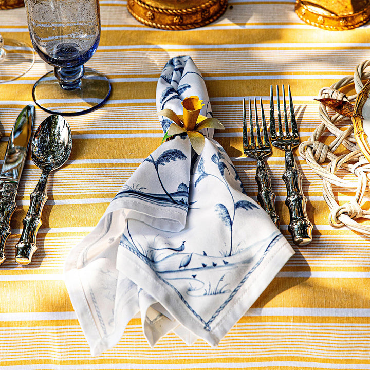 Meadow Walk Daffodil Napkin Ring, Set/4 - Yellow