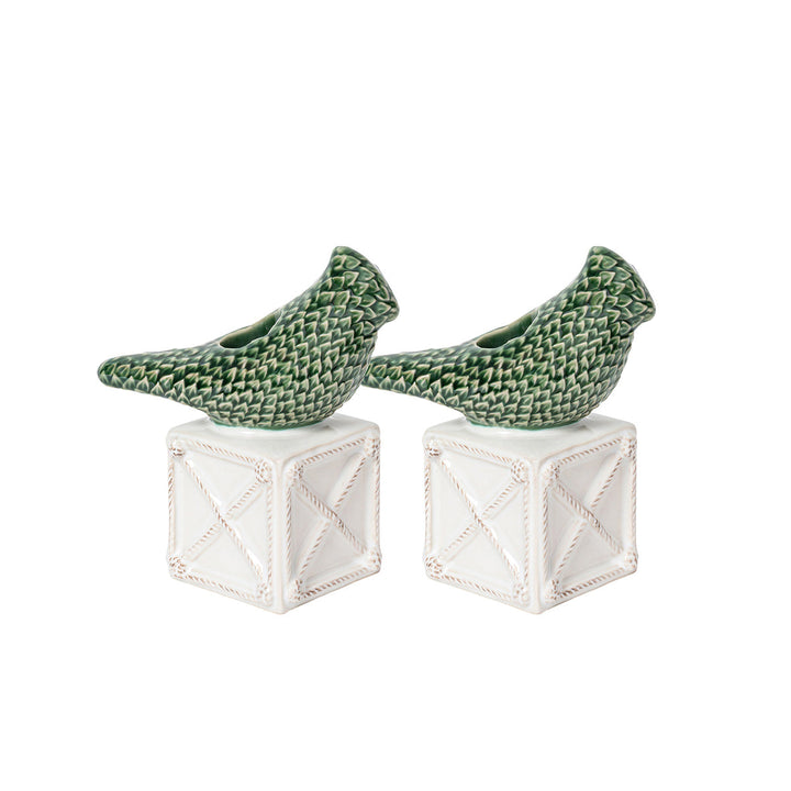 Berry &amp; Thread Bird Topiary Candlestick Set/2 - Multi
