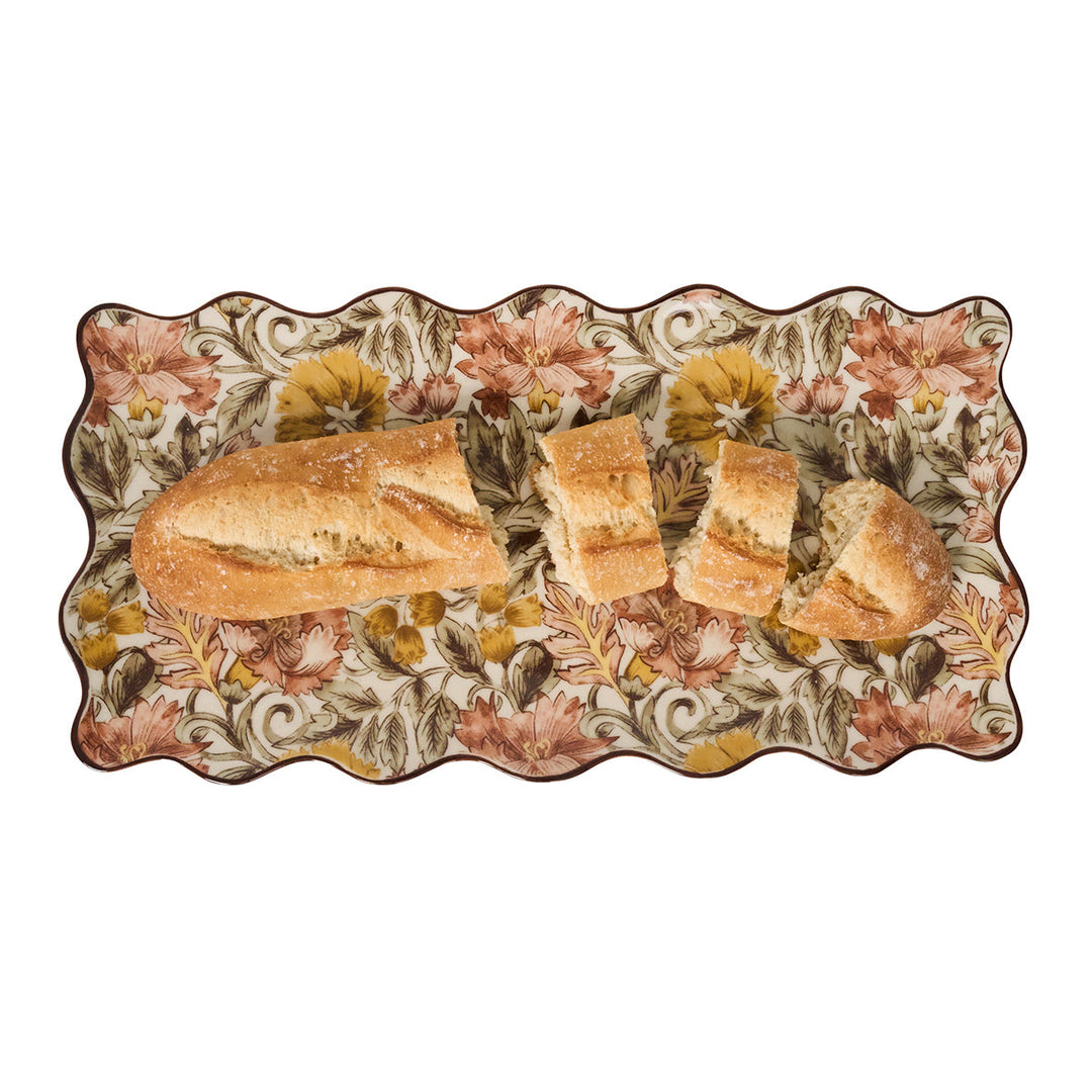 Willa 16" Hostess Tray - Amber