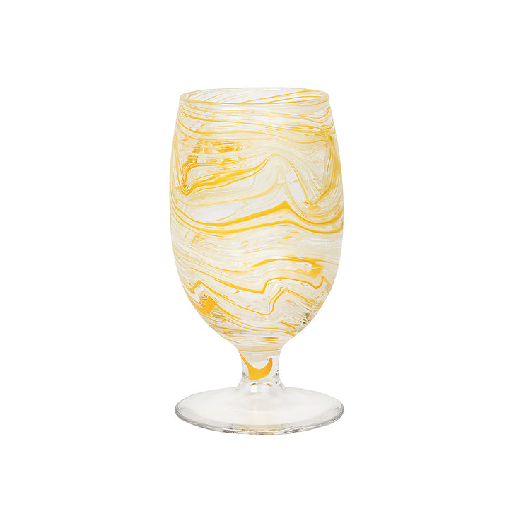 Puro Marbled Goblet - Yellow