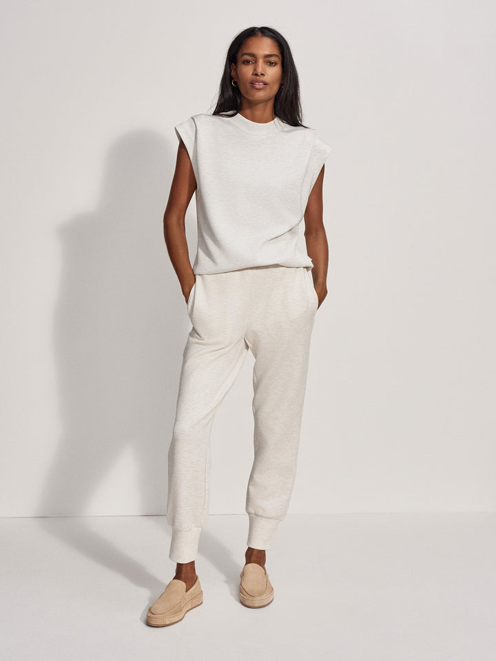 Otis Sleeveless Sweat (Ivory Marl)