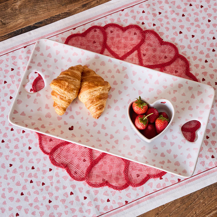 Love You More 16" Hostess Tray - Pink