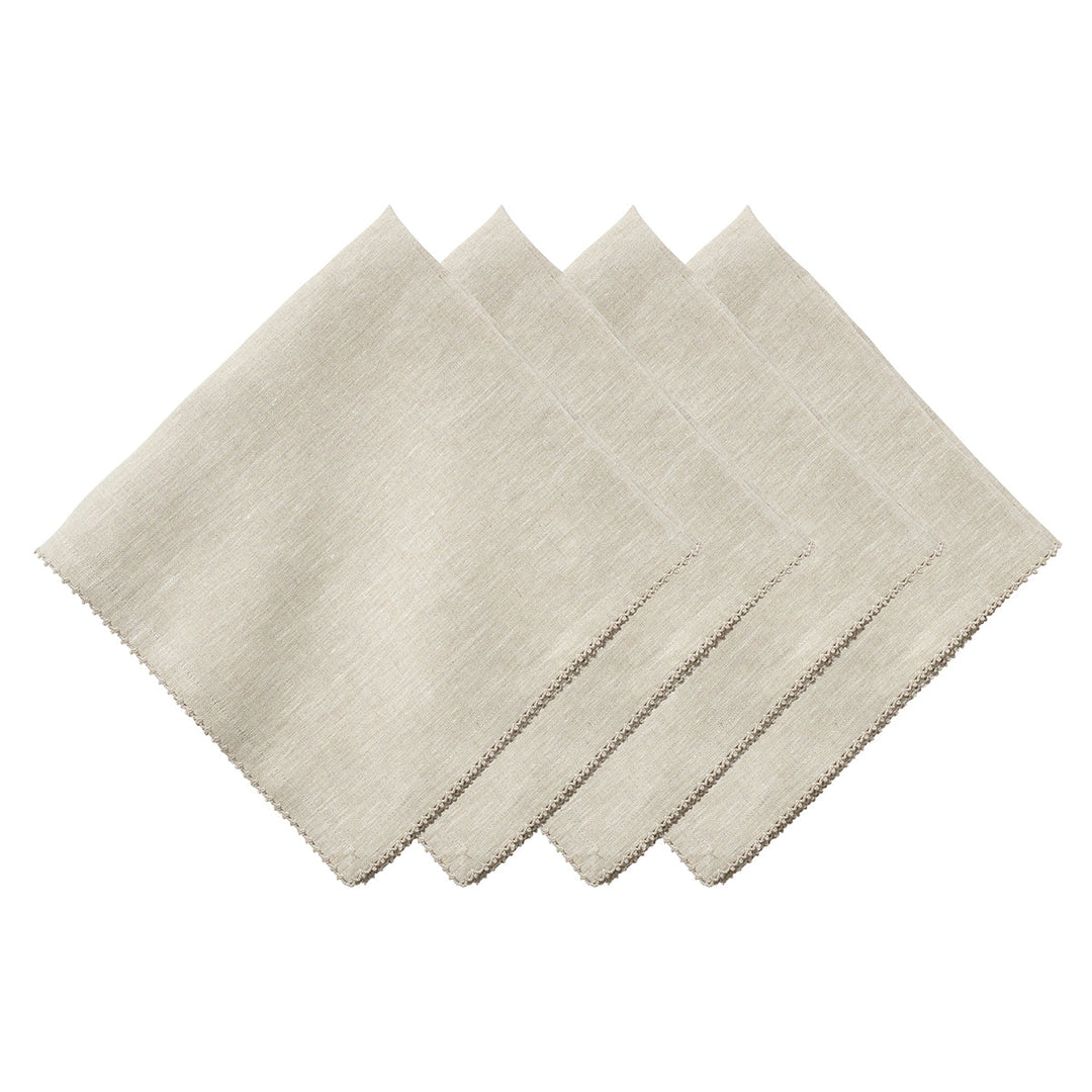 Berry Scallop Napkin Set/4 - Natural