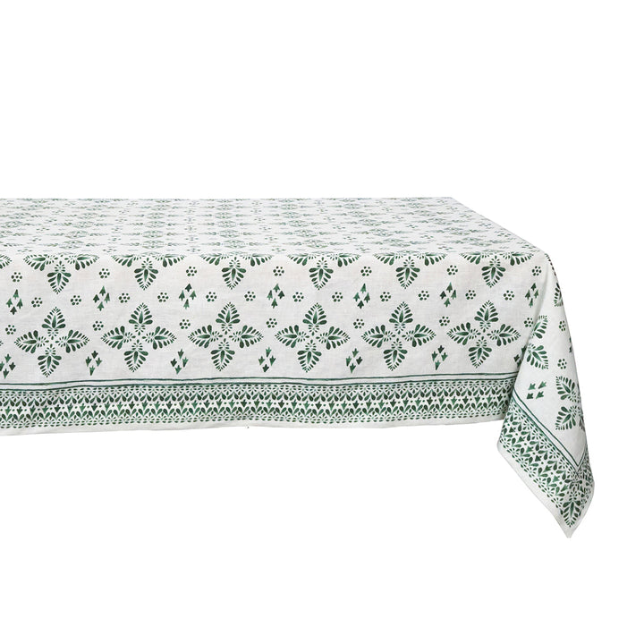 Iberian Border 60" x 120" Tablecloth - Evergreen