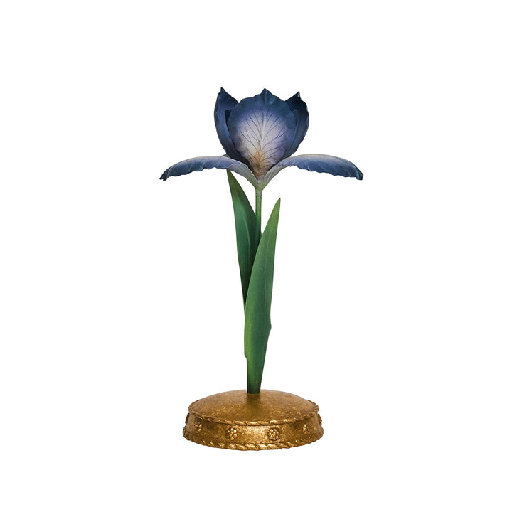 Meadow Walk Iris 9" Candlestick - Chambray