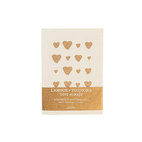 L'Amour Toujours Journal Assorted Set/3 - Gold