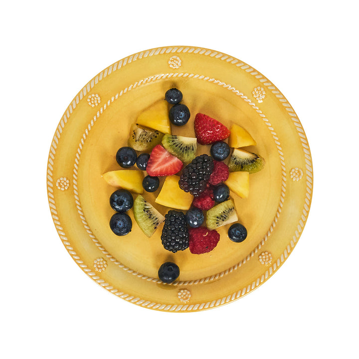 Berry &amp; Thread Melamine Dessert/Salad Plate Set/4 - Sunshine