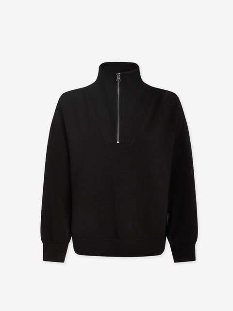 Hawley Half Zip Sweat (Black)